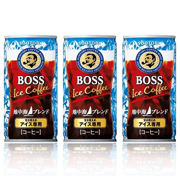 【セール】「90本」ボス　地中海ブレンド　缶　185g　30本　3箱　サントリー　BOSS　コーヒー