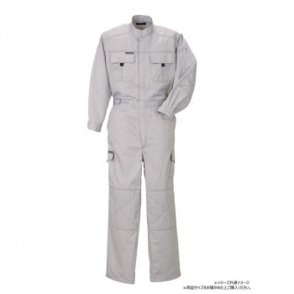 クレヒフク 長袖ツナギ シルバーグレー S 330