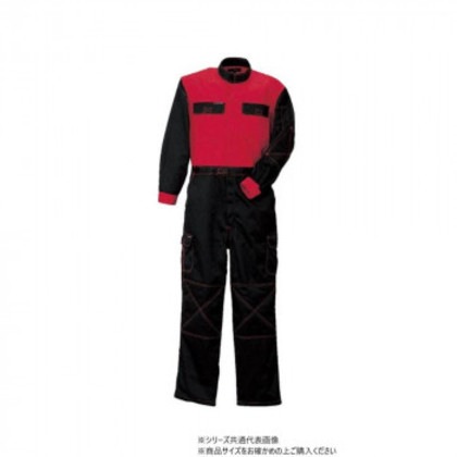 クレヒフク ツートンツナギ レッド M 550