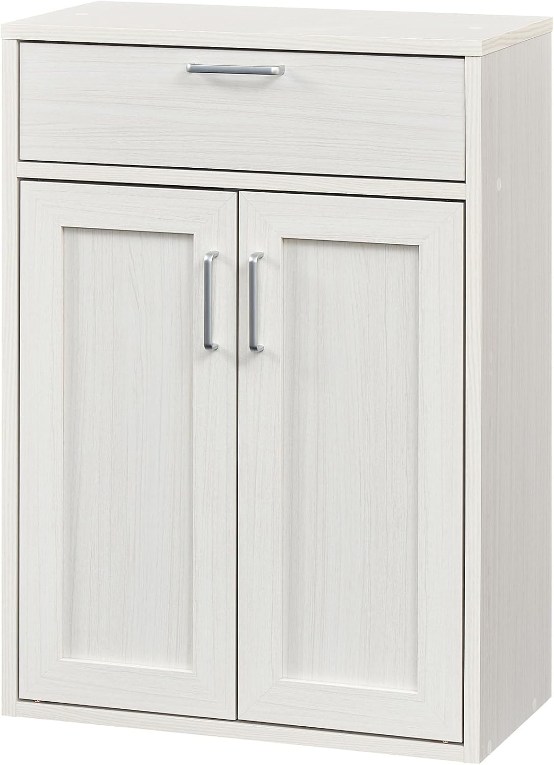 白井産業 キャビネット 食器棚 キッチン収納 同シリーズで組み合わせ自由自在 一人暮らしの部屋や狭いスペースにぴったりサイズ ホワイト 白木目 ベーシックデザイン 8,733円