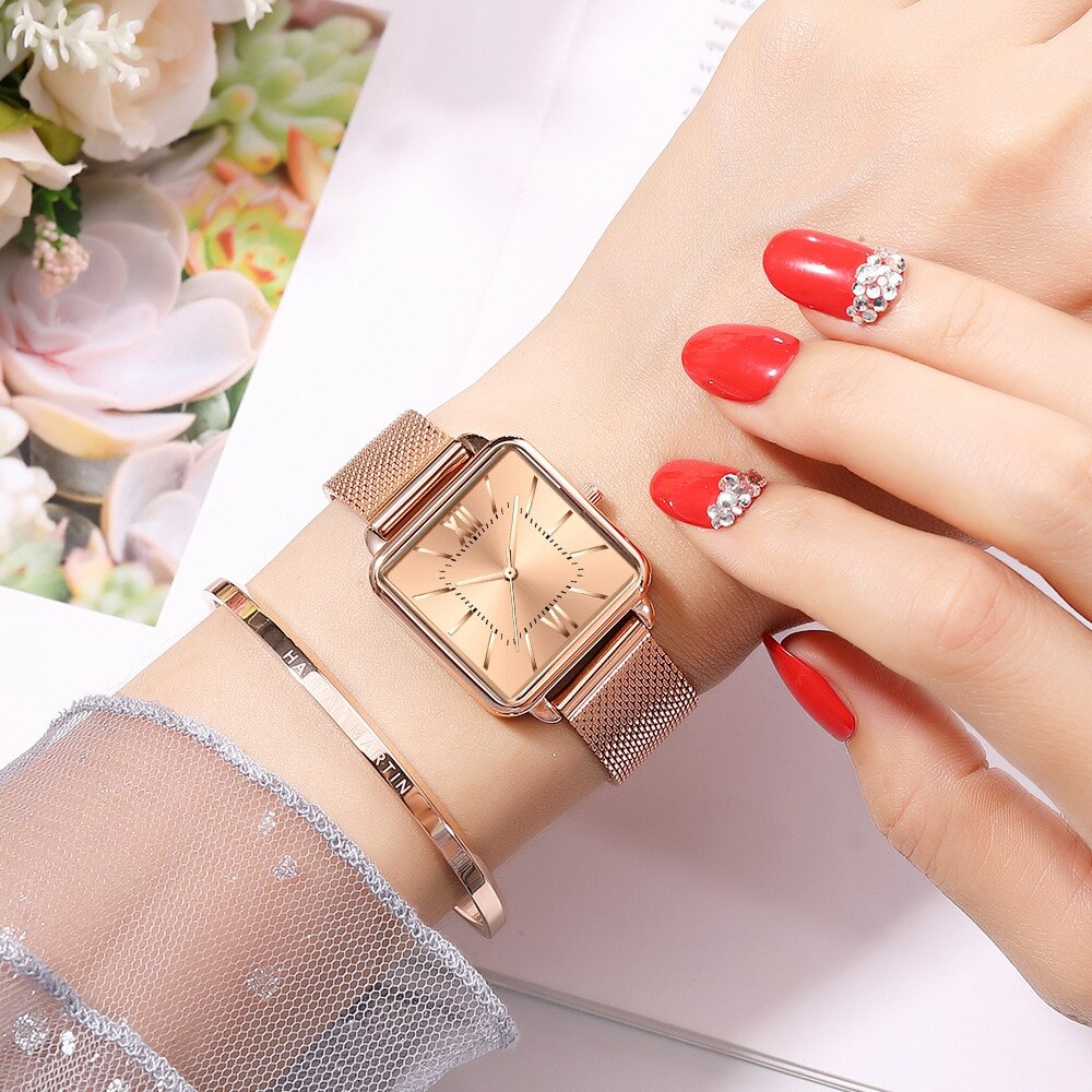 腕時計 レジャー ステンレススチール クオーツ腕時計 生活防水 男女兼用　チタン鋼ストラップ 合金 母の日 母の日-0003735