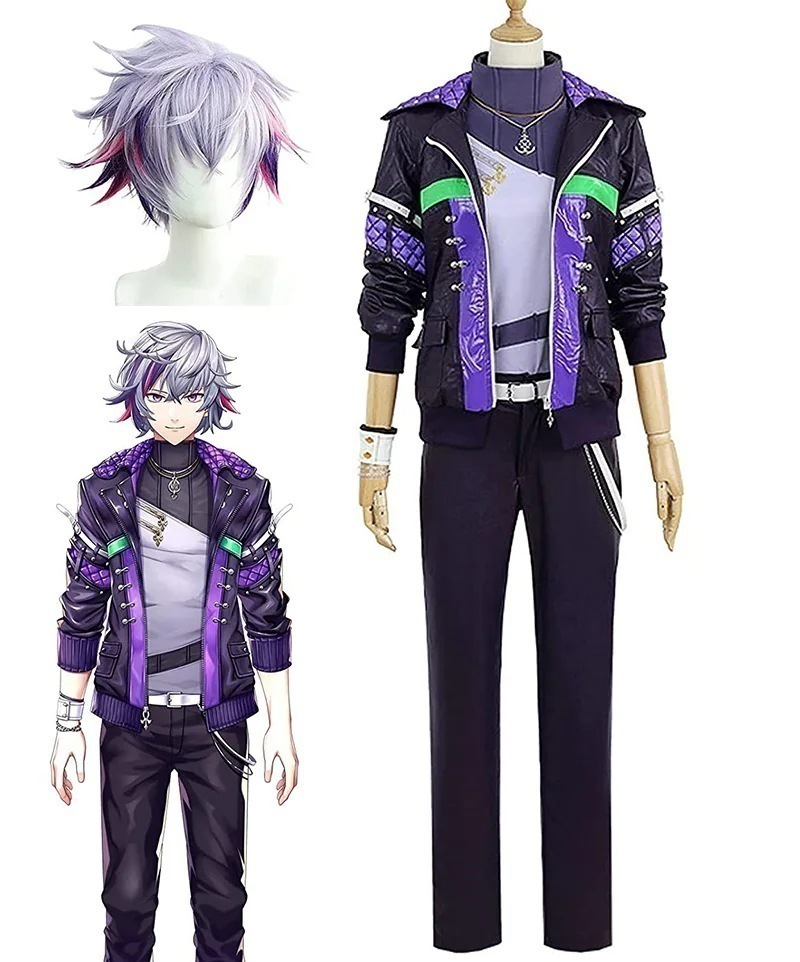 【早割り】【即納】今だけの特別価.格!コスプレ ハロウィン ウィッグ追加可 コスプレ衣装 ふわみなと 不破湊 バーチャルYouTuber イベント用品