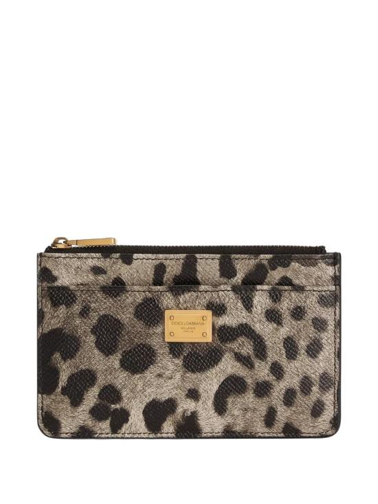 DOLCE & GABBANA Women Business Card Wallet BI1261 AX566 HY13M LEO NEW