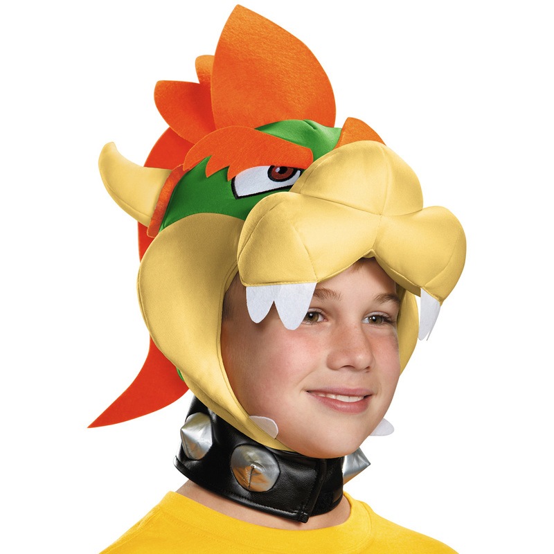 コスプレ 仮装 クッパ ヘッドピース 子供用 【 コスプレ 衣装 ハロウィン パーティーグッズ かぶりもの 子供 帽子 キッズ ハット スーパーマリオ キャップ マリオブラザーズ キャラクター こども