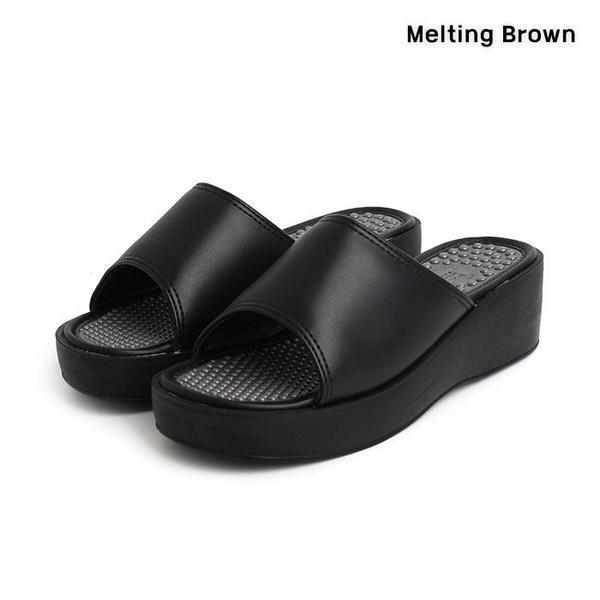 女性用デイリー厚底スリッパ 指圧スリッパ 4.5cm