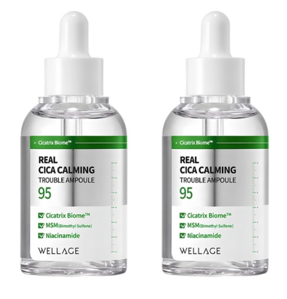 リアルシカカーミング95トラブルアンプル 50ml×2個 セット 高濃度マデカソサイド ナイアシンアミド シカトラブルケア 敏感肌対応 保湿鎮静 エッセンス