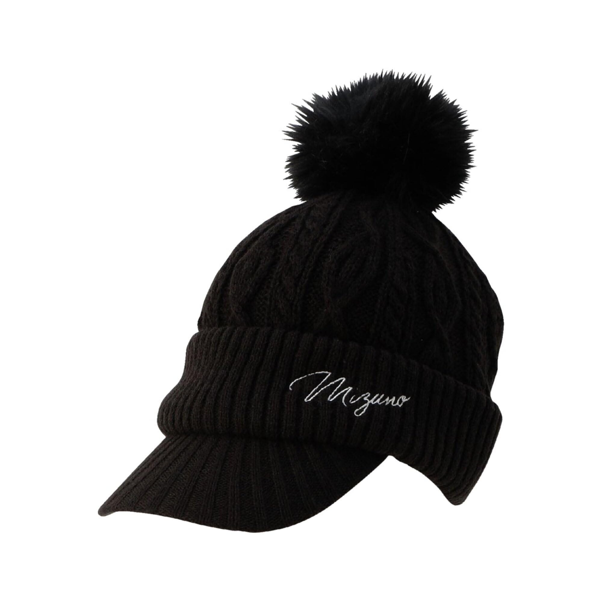 MIZUNO(ミズノ) ゴルフキャップブレスサーモケーブルニットキャップ ツバ付 E2MWC708レディース