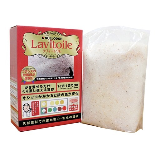 体調がわかる猫砂 ラヴィートワレ 1.5kg（3.3L）【6個セット】色が変わる シリカゲル トイレ 脱臭 消臭