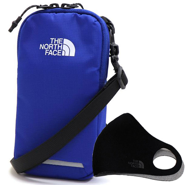 マスクセット ミニショルダーポーチ レディース メンズ バッグ MULTI TREKKING POUCH ブルー NN2PQ07E ROB