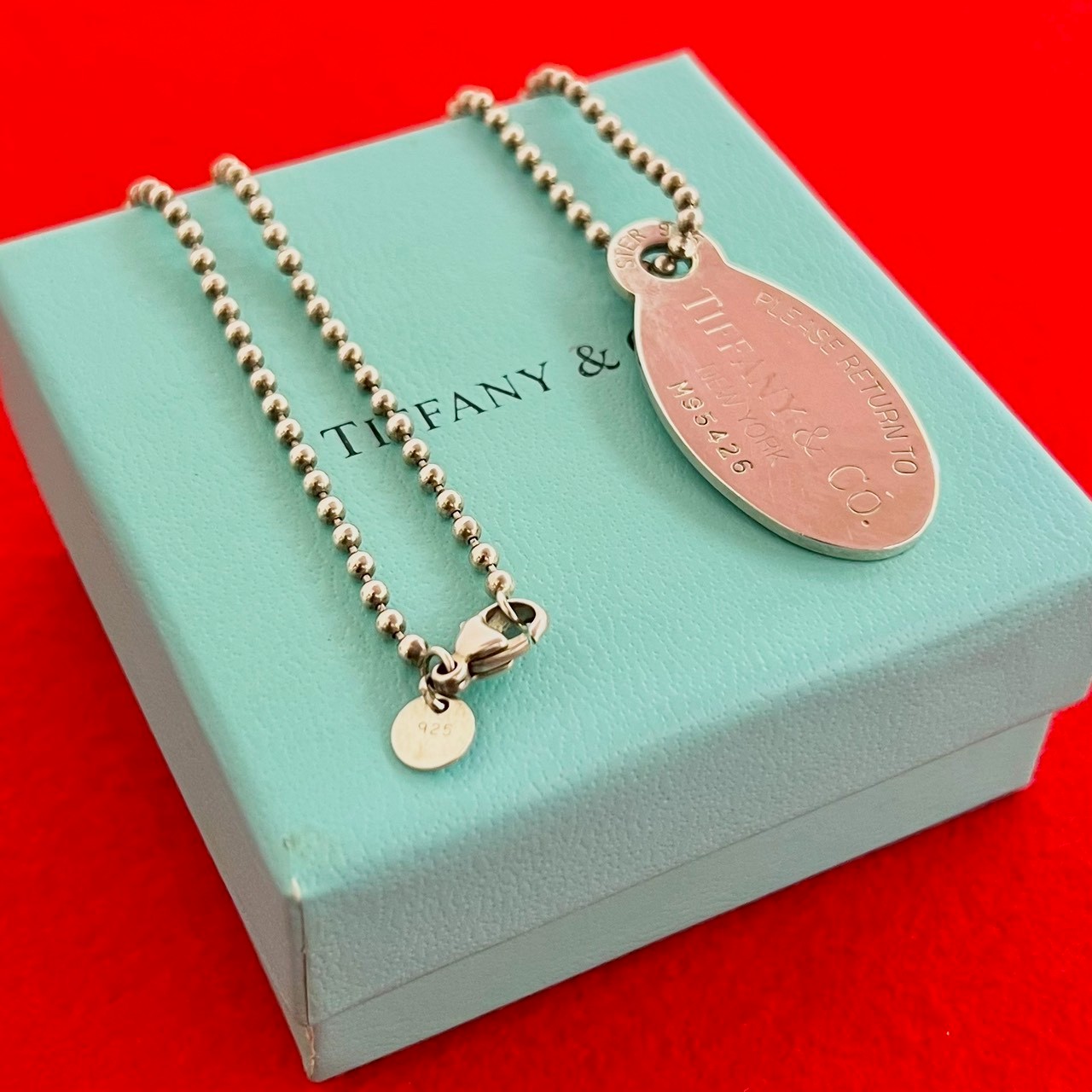 リターントゥ オーバル ロゴ モチーフ 刻印ネックレス シルバー925 シルバー 118-9