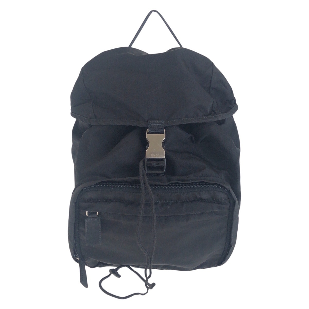 テスート 三角ロゴプレート ブラック 黒 シルバー金具 ナイロン バックパック リュック レディース 502285