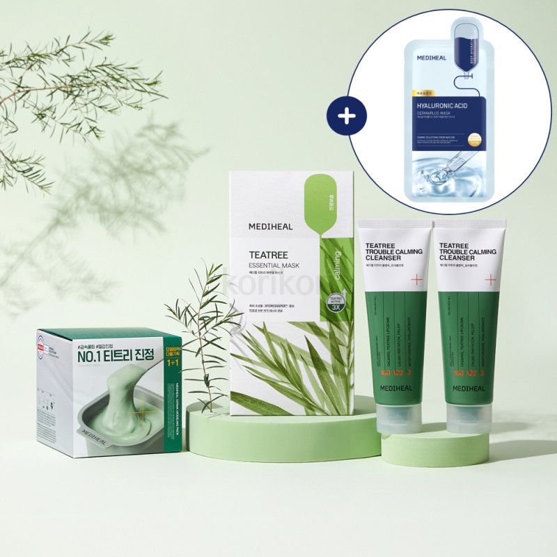 スターターセット3種（エッセンシャルマスク10枚＋クレンジングフォーム2本＋モデリングパック2個入り／5タイプから選択）保湿・肌引き締め・トーンアップ