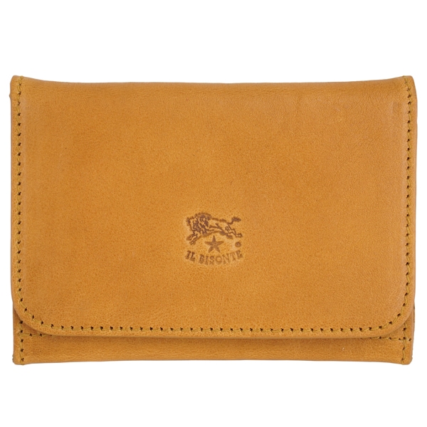 IL BISONTE イルビゾンテ CARD CASE 二つ折り 名刺入れ　カードケース　メンズ　レディース　ユニセックス/SCC121 PO0001 NA178B/Naturale