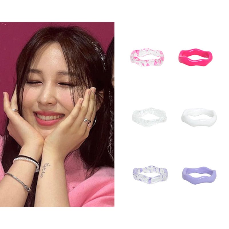 [遊んでどうするのクォンジン着用](2set)グミウェーブリング/韓国ファッション/韓国ファッションスタイル/韓国ストリートファッション/SNSで人気/韓国の人気ブランド