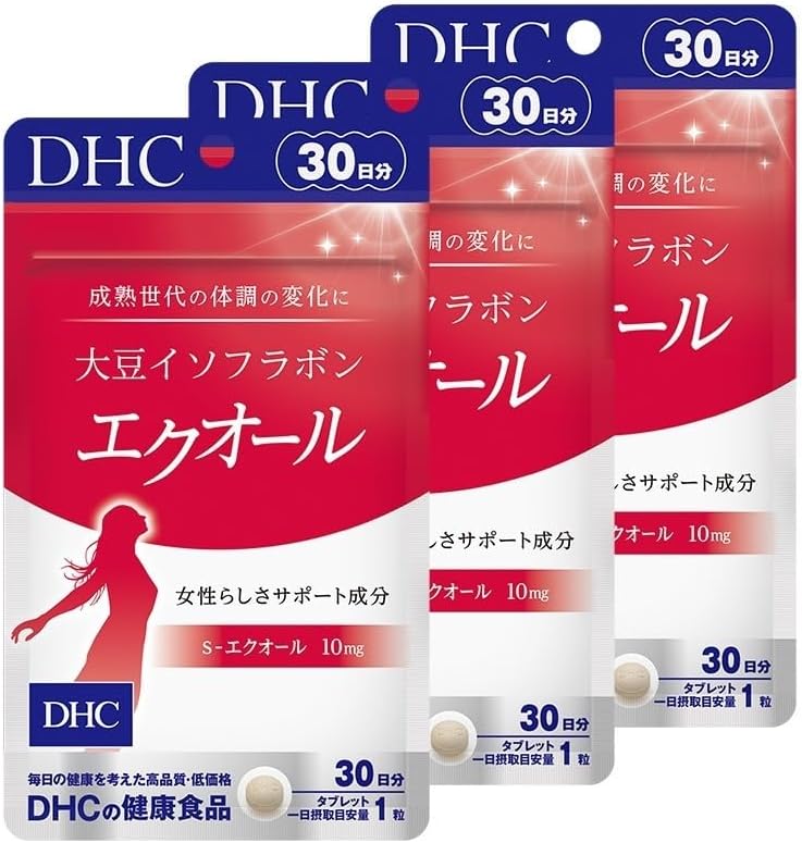 DHC 90日分セット 大豆イソフラボン エクオール 分 3個セット 90粒