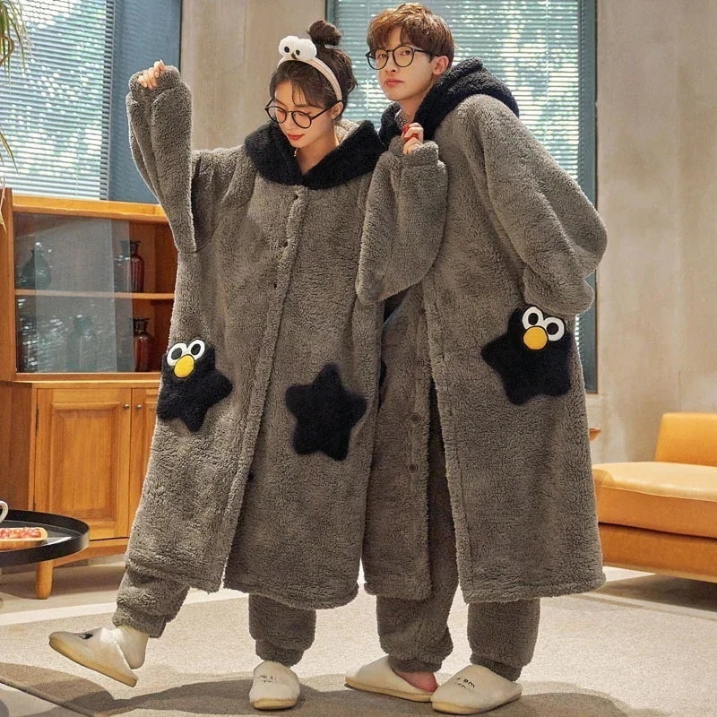 部屋着 パジャマ 　ホームウェア 　 裏起毛　 厚手 　フランネルペア パジャマ スウェット 上下 セット セットアップ メンズ レディース パジャマ ペア プルオーバー マイクロファイバー