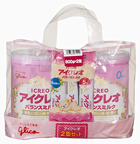 アイクレオ バランスミルク 800g2缶セット(サンプル付き) 粉ミルク ベビー用【0ヵ月