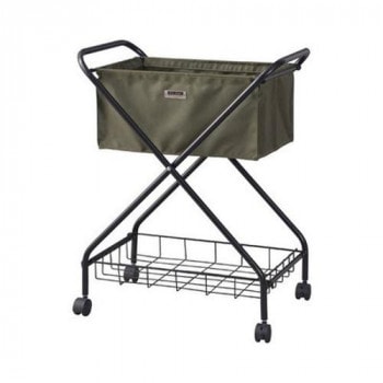 東谷 フォールディング バスケットワゴン グリーン MIP-83GR