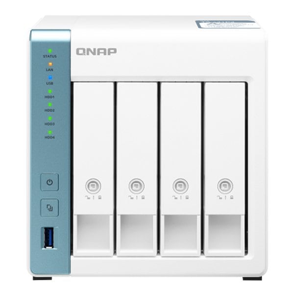 4BAY NASキット 2.5GbE対応ポートとクアッドコア1.7GHz CPU 4GBメモリ 4ベイ