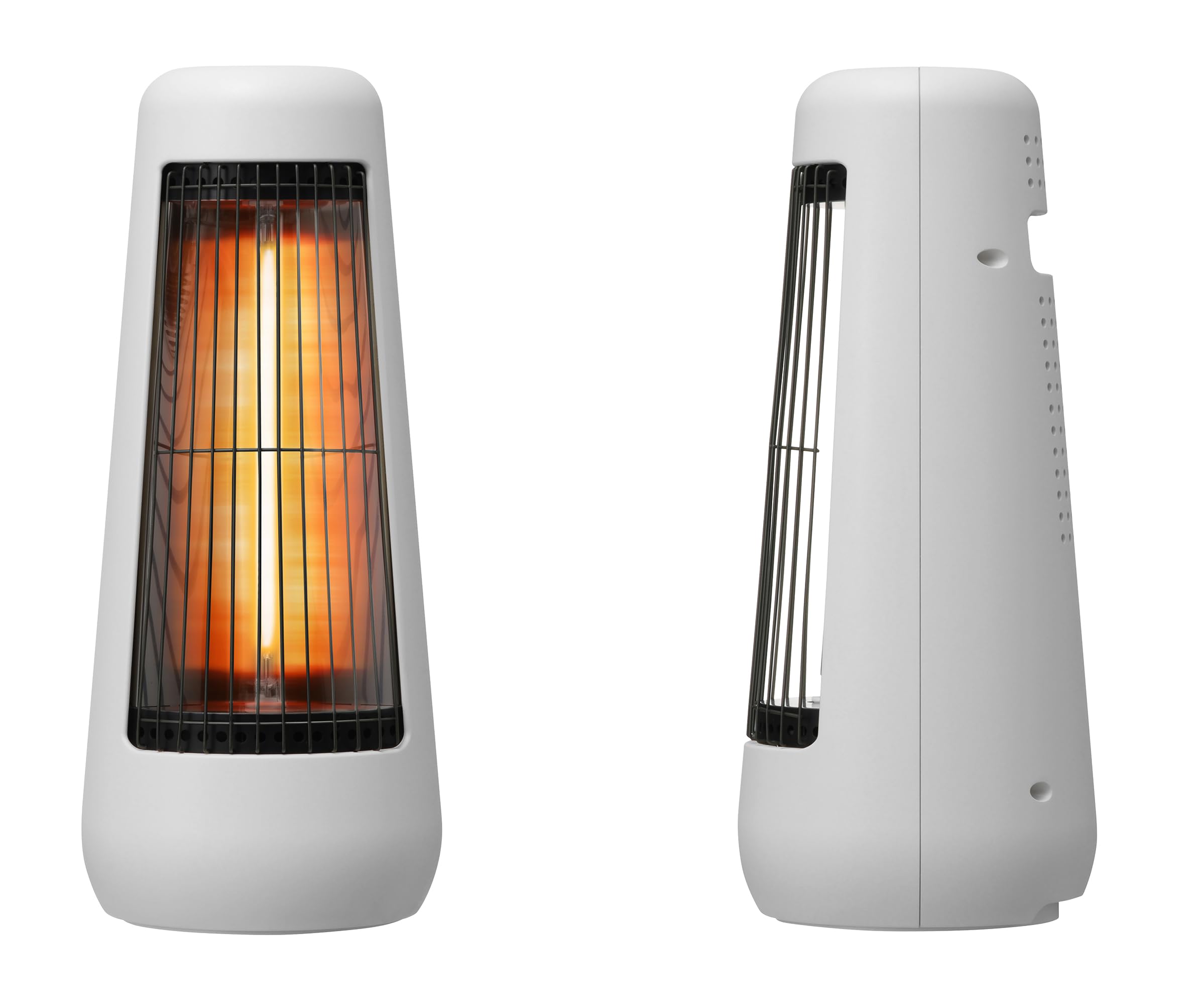 0 プラスマイナスゼロ カーボンヒーター H210 XHS-H210 (ホワイト) 即暖 体の芯までじっくりあたたまる 遠赤外線 300W 自動首振り機能付 転倒防止 レトロ おしゃれ