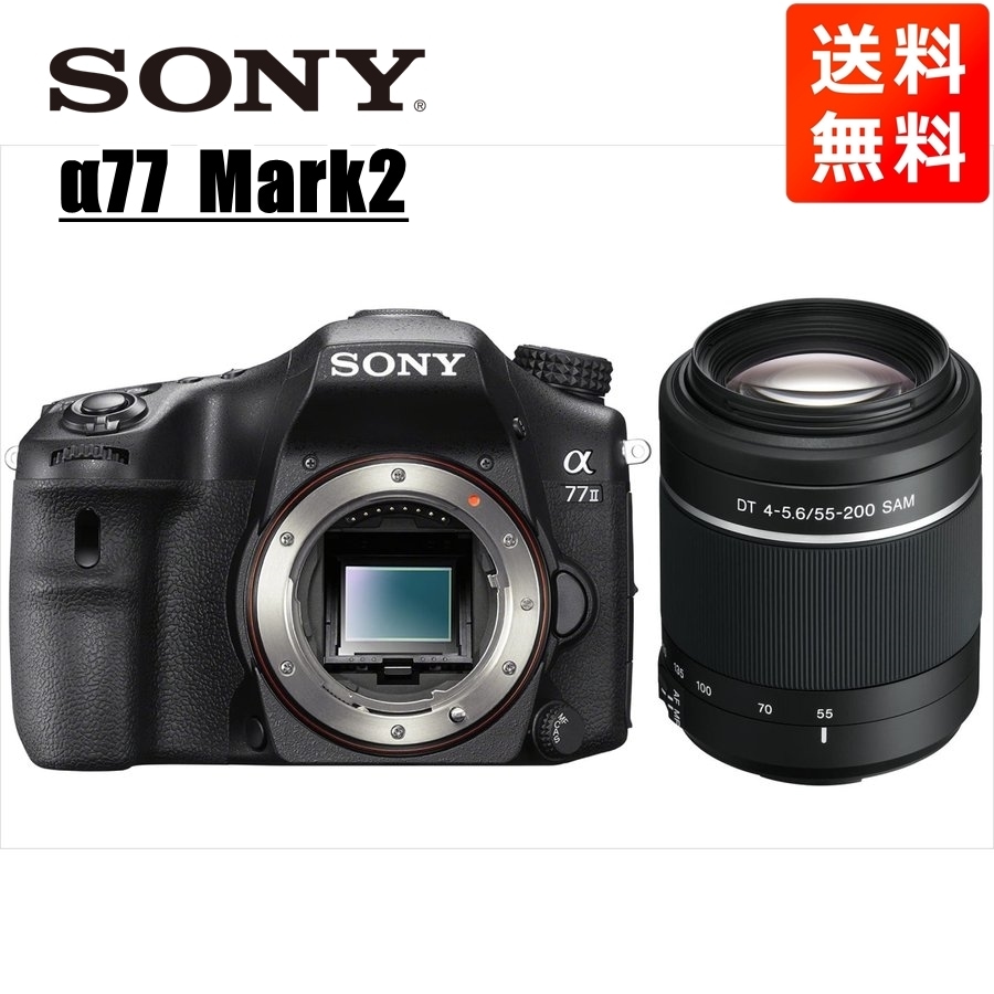 α77 Mark2 DT 55-200mm 望遠 レンズセット デジタル一眼レフ カメラ 中古