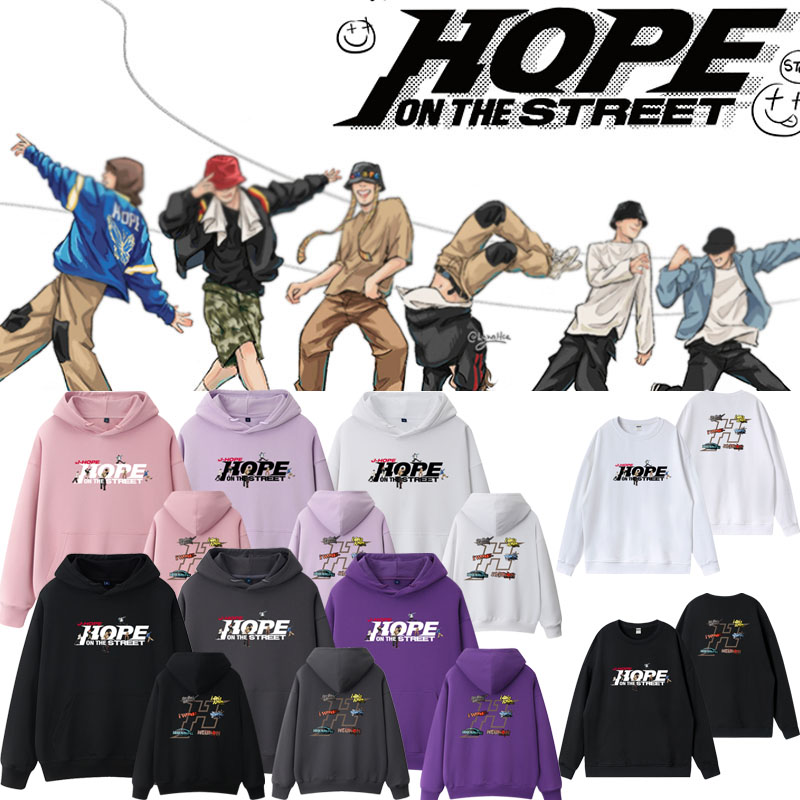 j-hopチョンホソク Hopeonthestreetゆったり春秋パーカーコットントレーナー