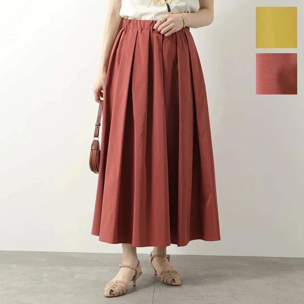 WEEKEND MAX MARA ウィークエンド マックスマーラ スカート EGIDIO エジディオ レディース フレア ロング丈 Aライン プリーツ カラー2 【ts】 17,056円