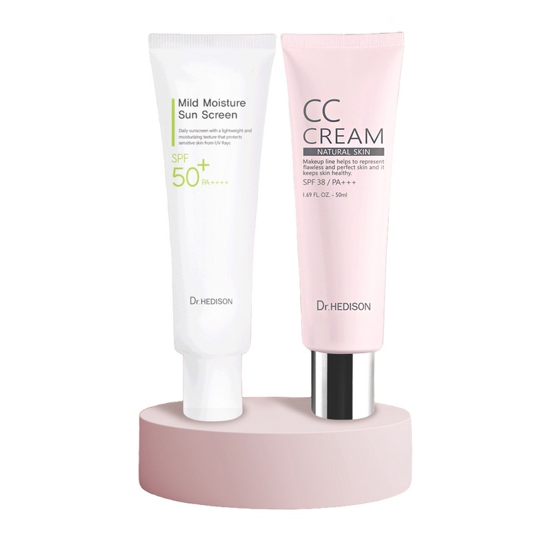 ドクターヘディソンクーリング水分サンクリーム50ml+ミラクルフィット着付CCクリーム50mlセット