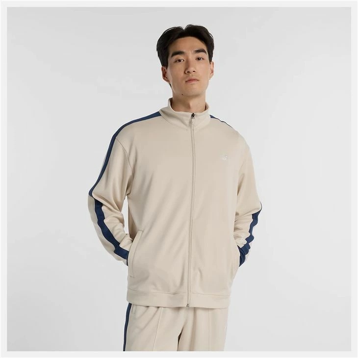 ジャージ 長袖 メンズ ニットトラックジャケット フルジップ/AMJ51503-TWF