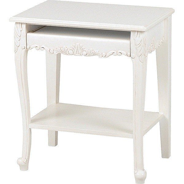 アンティーク調 パソコンテーブル 優雅 彫刻 デスク テーブル 机 お姫様風 家具 インテリア