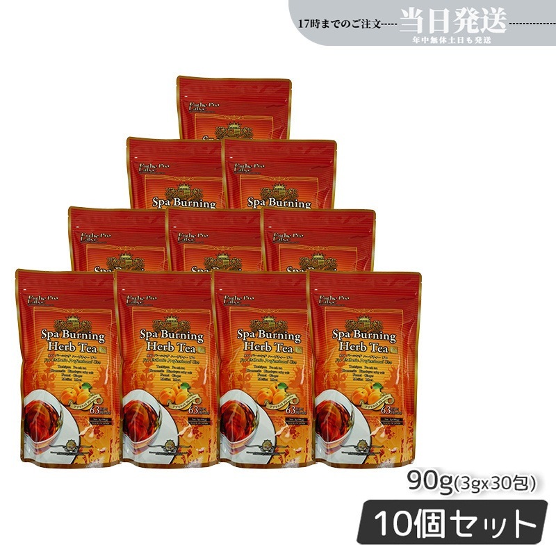 【10個セット】 スパ バーニング ハーブティー プロ 3g×30 日本製 ハーブティ ダイエット スッキリ 天然素材 おいしい オーガニック 代謝系