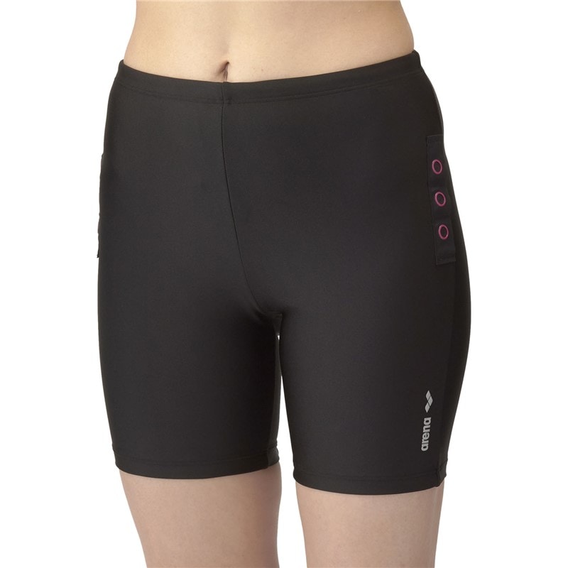 フイツトネスパンツ(ミドルレツグ) スイエイミズギW フィット (as4fwf52w-bksl)