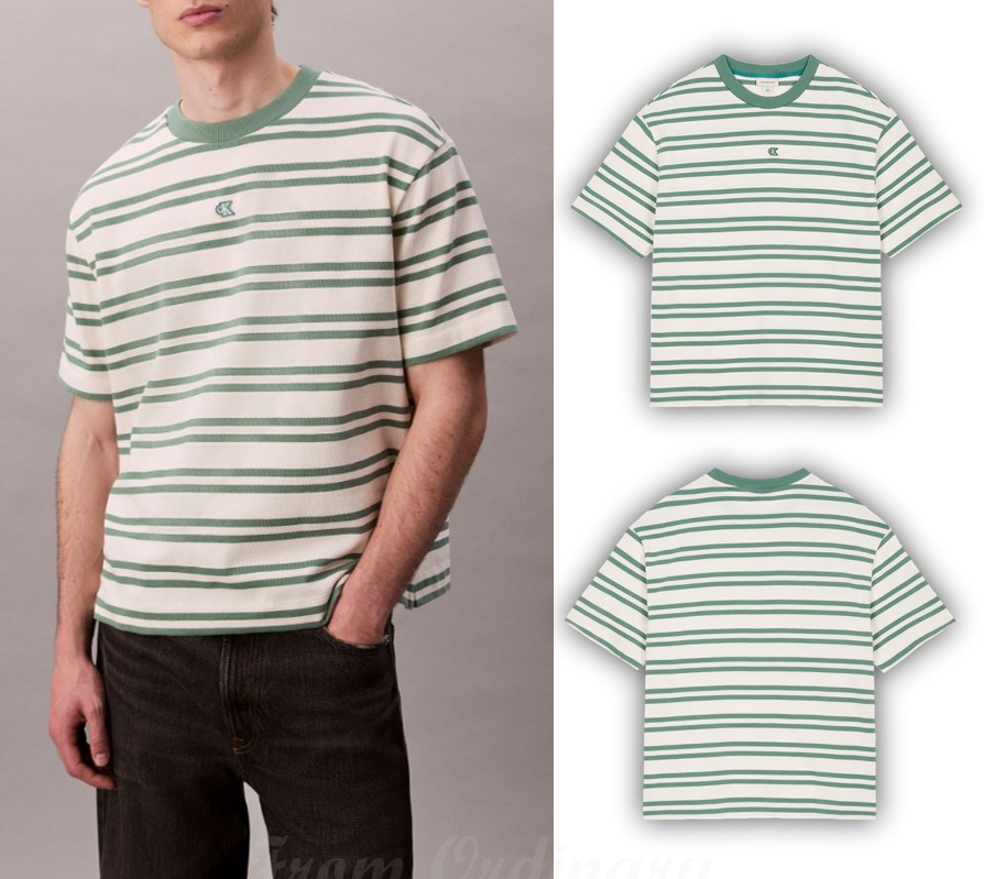 Relaxed Fit Stripe T-Shirt (4RC235G-YAS)