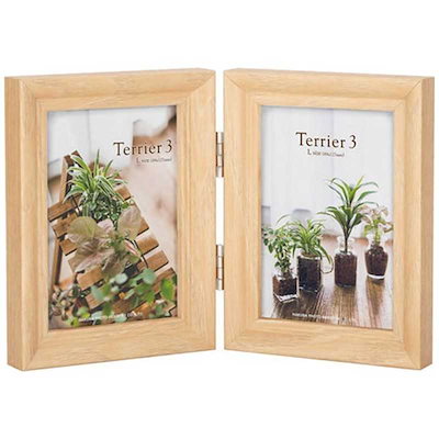 他サイト： ハクバ　フォトフレーム　テリア3 (ナチュラル)L 2面 タテ FWTR3NTL2Tの商品画像