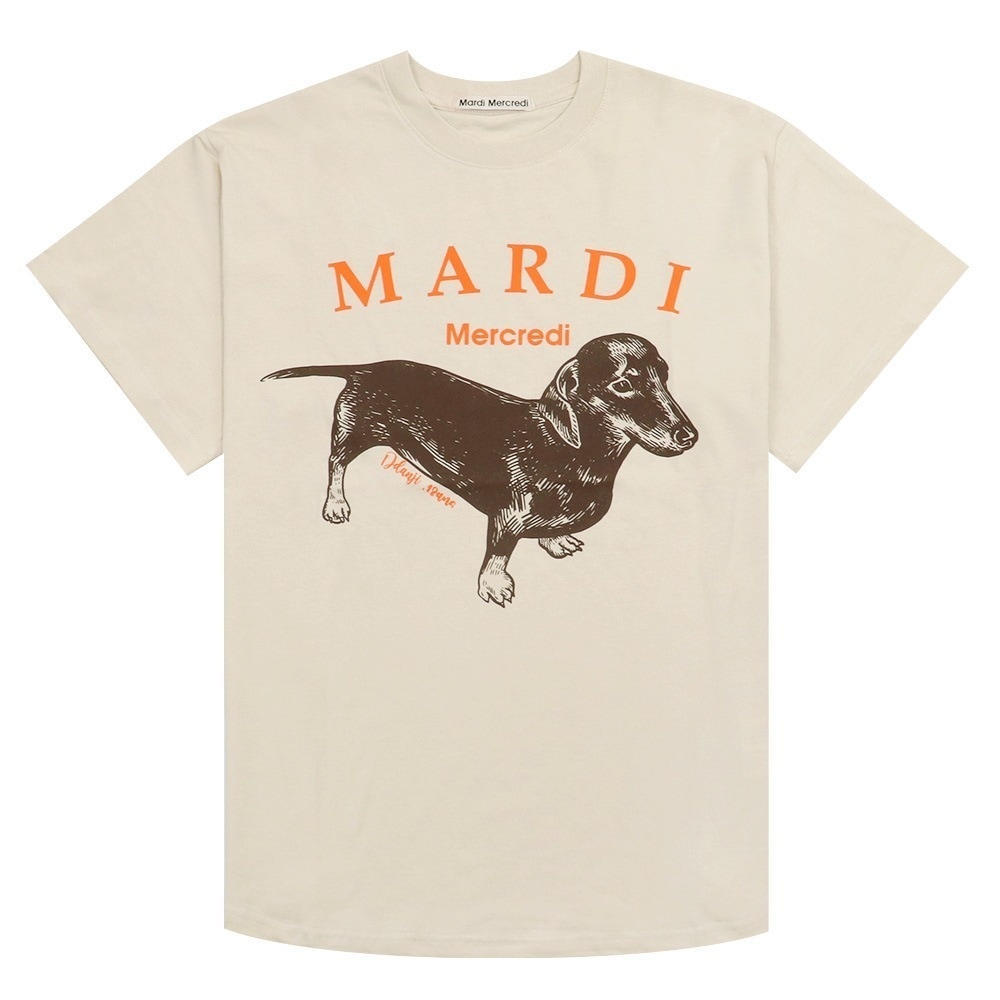 Tシャツ TSHIRT DDANJI LIGHT BEIGE 半袖 レディース 韓国 ファッション アパレル