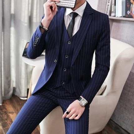 最新モデル登場！人気爆発スーツ メンズ おしゃれ オシャレ ビジネス 2点セット フォーマル 結婚式 チェック カジュアルスーツ 細身 通勤 かっこいい 2195