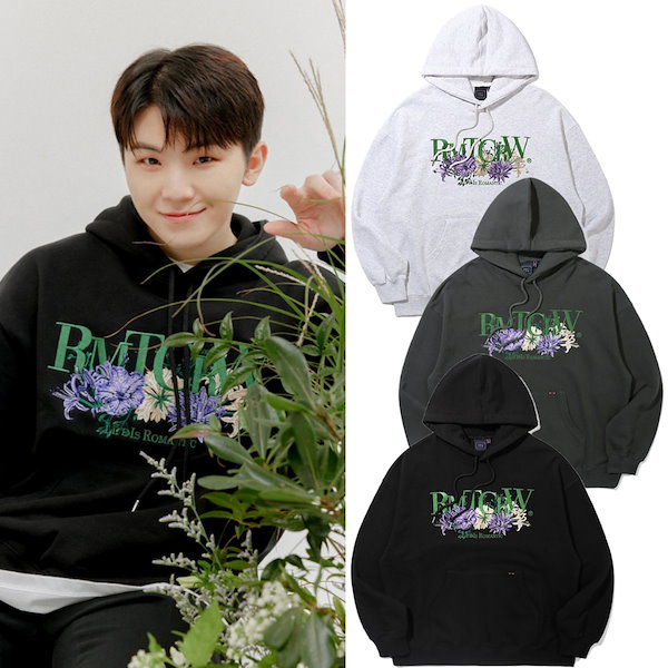 【ROMANTIC CROWN】RECENT LOGO FLOWER HOODIE フーディー パーカー [SEVENTEEN ウジ着用]  フォトカード ポストカード グッズ