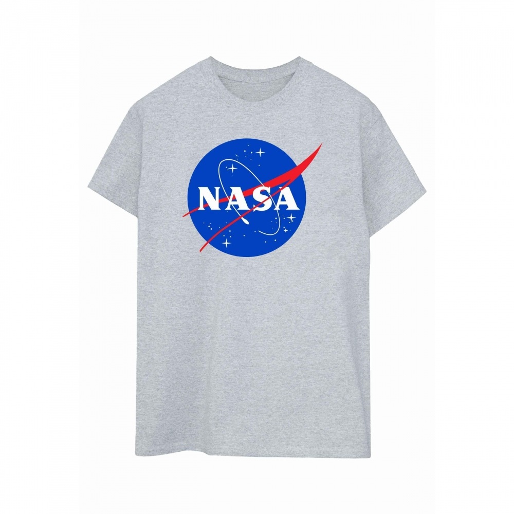 (英国より直送) NASA レディース/レディースクラシックインシグニアロゴコットンボーイフレンド Tシャツ