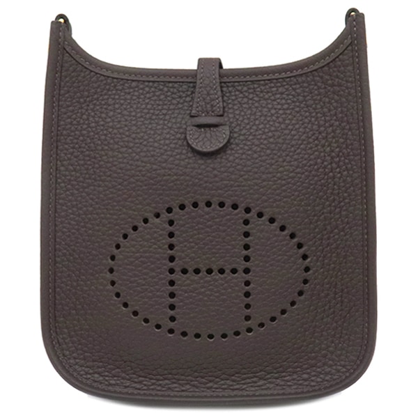 エルメス HERMES ショルダーバッグ エヴリンTPM アマゾン ジグザグ トリヨンクレマンス エベンヌ ゴールド金具 新品 未使用 こげ茶 W刻印（2024年製） 【箱】【中古】