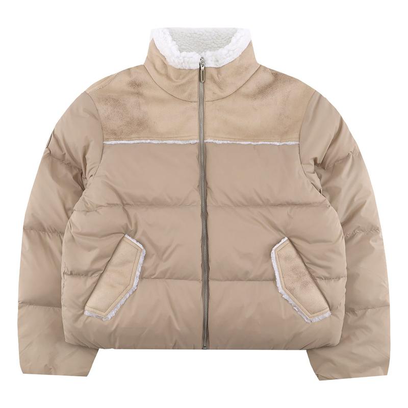 女性ルーズフィットフェイクムスタンダウンジャケットQQ422ODJN6DBG