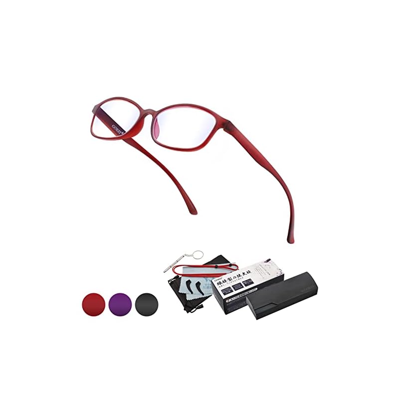 GOKEI メガネ型ルーぺ 拡大鏡 ルーペ 【1.3倍 ブルーライトカット機能 7点セット】 拡大 眼鏡 メガネ ルーペメガネ 眼鏡型ルーペ 拡大ルーペ ルーペ型眼鏡 メガネ型ループ 大きく見える 読