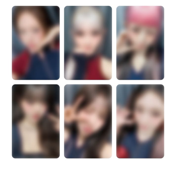 [6枚コンプ] IVE IVE SECRET X KTOWN4U STUDIO CHOOM トレカフォトカード