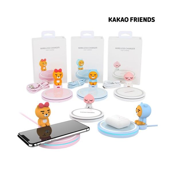 KAKAOFRIENDS PARTNERSフィギュアワイヤレス充電パッド