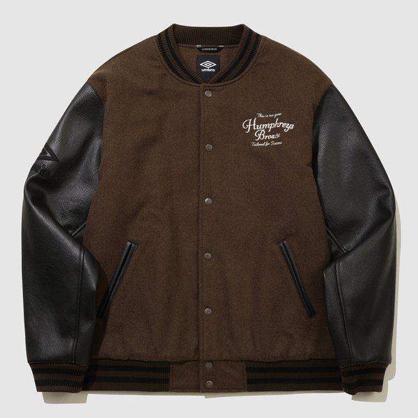 HBL ロイヤル カレッジ プレミアム バーシティ ジャケット BROWN UQ321CPJ98 BRW0