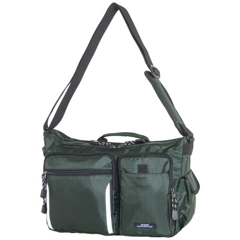 SCENE　舟形ショルダー カーキ　SN12262KH 5,500円