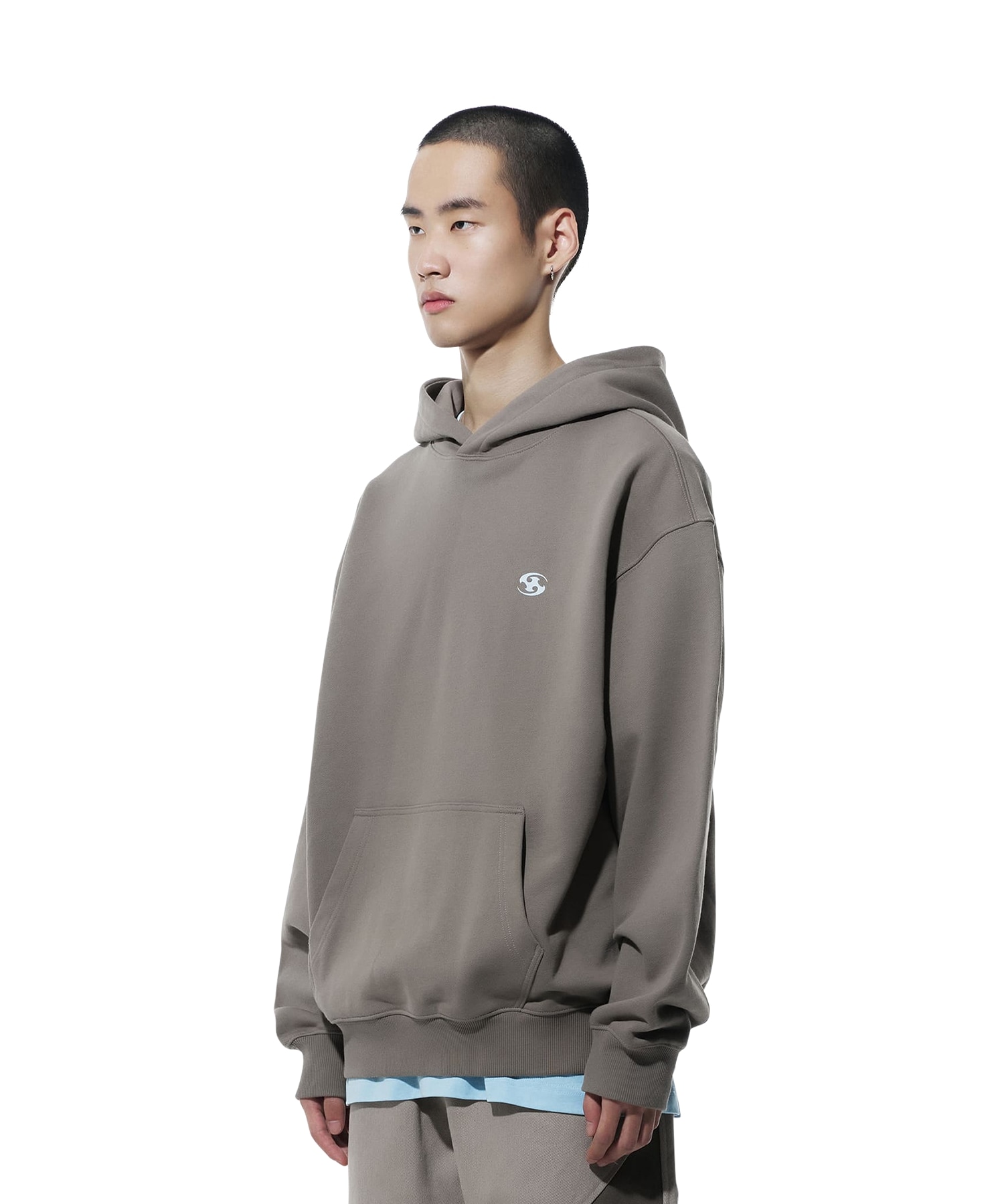 【SANSANGEAR】 24SS LOGO HOODIE : ASH BROWN 11,858円