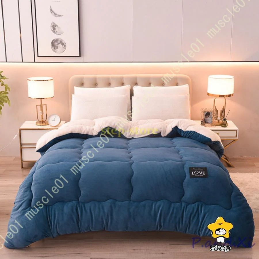 【特価提供】無地 掛け布団 暖かい あったか フランネル シングル 保温 掛ふとん セミダブル ダブル シープボア 洗える ふわふわ 柔らか 洗える 掛けふとん オールシーズン