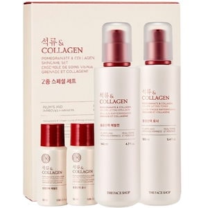 ザクロ&コラーゲン ボリュームエラスティック トナー&エマルジョン セット 160ml + 140ml + 32ml + 32ml