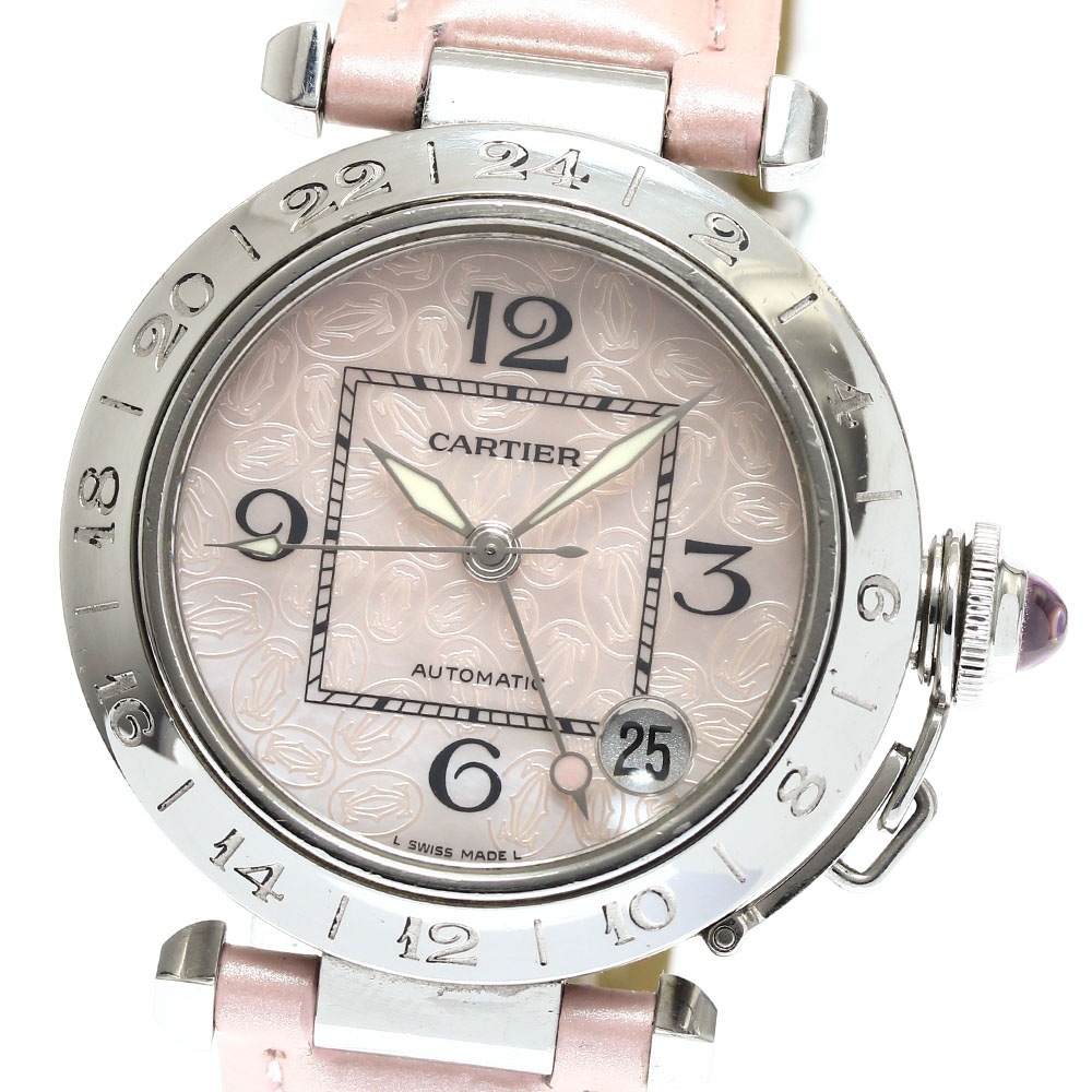 カルティエ CARTIER W3107099 パシャC メリディアン クリスマス限定 GMT 自動巻き レディース _896548【中古】