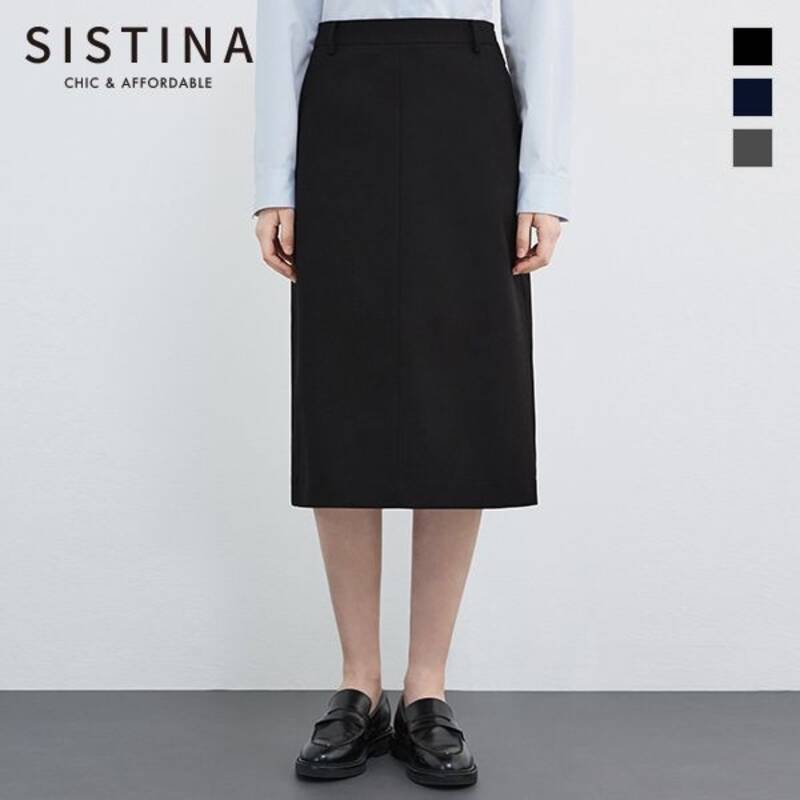 ベーシックAラインミディスカート_AWWSKQ11020